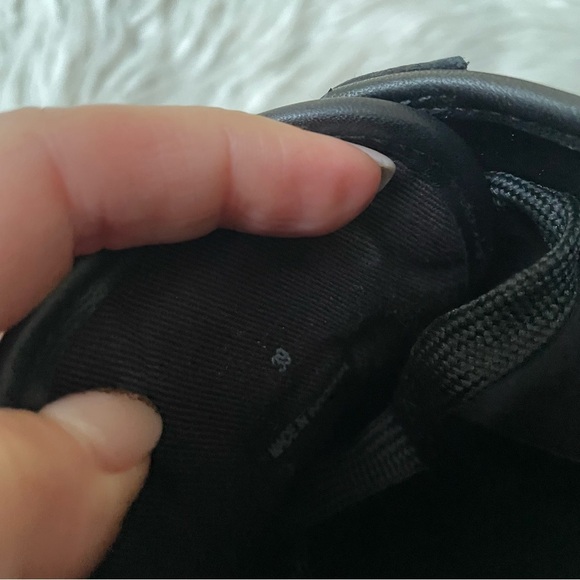 Rag & Bone Women’s Rb Army Black Low Top Lace Up Leather Sneakers EUC Size 39 - Picture 9 of 10